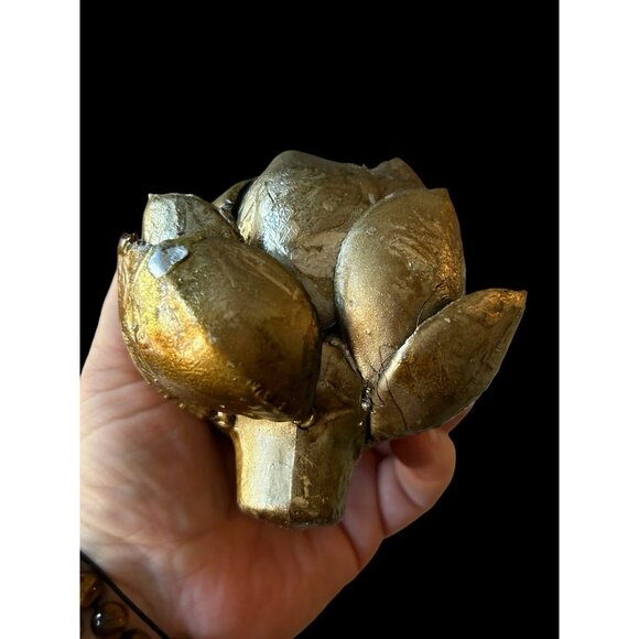 Vintage Faux Artichokes Antique Finish Farmhouse Kitchen Decor 5 Piece 4" - Picture 4 of 10